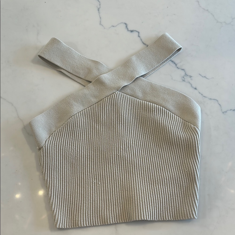 Aritzia Babaton knit crossover top